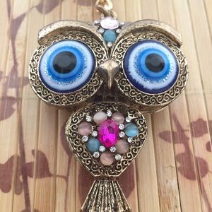 Bag Purse Charm keychain clip - Owl
